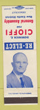 Matchbook Cover - Dominick E Cioffi General Assembly Election New Castle PA
