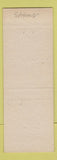 Matchbook Cover - Donald E Whitenight Legislature Election