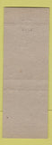 Matchbook Cover - Bannon for Mayor Election