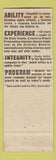 Matchbook Cover - Albert Rosellini for Governor WA Washington
