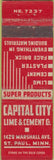 Matchbook Cover - Capital City Lime Cement ST Paul MN WEAR