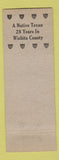 Matchbook Cover - EM Friend County Commissioner Wichita County TX