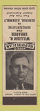 Matchbook Cover - William R Shearer General Assembly Rep Carlisle  PA