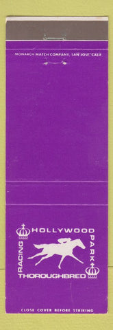 Matchbook Cover - Hollywood Park Horse Racing CA WEAR