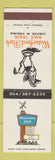 Matchbook Cover - Waterford Inn Park Horse Racing Chester WV