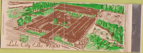 Matchbook Cover - Lake City Elks Club Seattle WA
