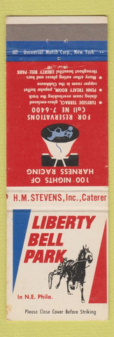 Matchbook Cover - Liberty Bell Park Horse Racing Philadelphia PA