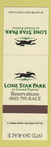 Matchbook Cover - Lone Star Park Horse Racing Grand Prairie TX