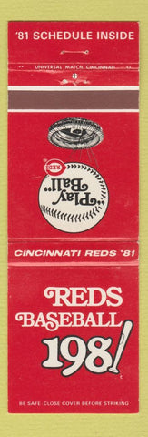 Matchbook Cover - 1981 Reds Baseball Cincinnati