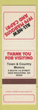 Matchbook Cover - 1979 Mercury Marquis Capri New Rockford ND