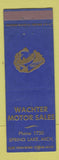 Matchbook Cover - Wachter Motors Mercury Spring Lake MI low phone #