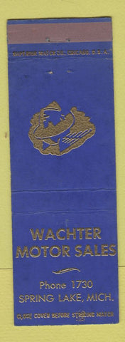 Matchbook Cover - Wachter Motors Mercury Spring Lake MI low phone #
