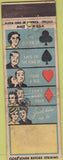 Matchbook Cover - Match Corp Card Suits BLANK WORN