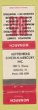 Matchbook Cover - Auffenberg Lincoln Mercury Belleville IL WEAR