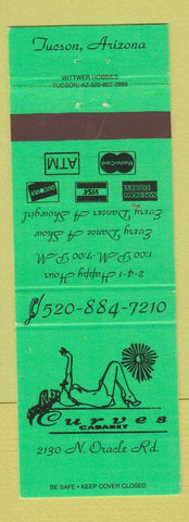 Matchbook Cover - Curves Cabaret Strip Club girlie Tucson AZ