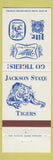 Matchbook Cover - Miller Beer Jackson State Tigers 1980 Football Schedule