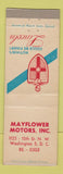 Matchbook Cover - Mayflower Motors Lincoln Washington DC