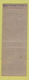 Matchbook Cover - Mayflower Motors Lincoln Washington DC