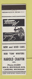 Matchbook Cover - Harold Chaffin Lincoln Mercury Lansing MI