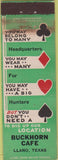 Matchbook Cover - Buckhorn Cafe Llano TX WEAR