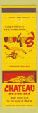 Matchbook Cover - Chateau by the Sea Sahara Miami Beach FL girlie