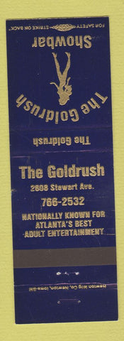 Matchbook Cover - The Goldrush Showbar Strip Club Atlanta GA