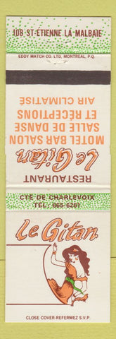 Matchbook Cover - Restaurant Le Gitan Motel girlie QC