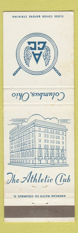 Matchbook Cover - The Athletic Club Columbus OH WHITE