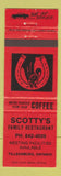 Matchbook Cover - Scotty's Family Restaurant Tillsonburg ON