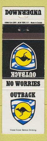Matchbook Cover - Outback Downunder No Wombats