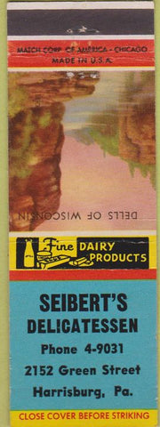 Matchbook Cover - Seibert's Deli Harrisburg PA