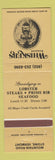 Matchbook Cover - Whiskers Restaurant Stowe VT Lion WEAR