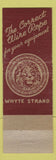 Matchbook Cover - Macwhyte Wire Rope Ruffridge Johnson Minneapolis MN 1946