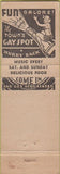 Matchbook Cover - Dudgie's Grove Inn Lindenwold NJ girlie back