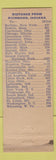 Matchbook Cover - Colony Restaurant Richmond IN