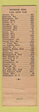 Matchbook Cover - Lima Auto Club AAA Lima OH WEAR