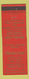 Matchbook Cover - Alhambra Hotel St Augustine FL