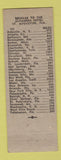 Matchbook Cover - Alhambra Hotel St Augustine FL