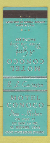 Matchbook Cover - Motel Conoco St George UT