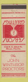 Matchbook Cover - John Winthrop Proctors Christmas Miami FL