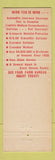 Matchbook Cover - Kansas Insurance Sunflower Dewain Bottger Salina KS