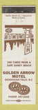 Matchbook Cover - Golden Arrow Motel Okanagan Falls BC WEAR