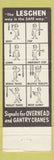 Matchbook Cover - Leschen Wire Rope Mechanical Equipment San Bernardino CA