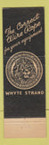Matchbook Cover - Macwhyte Wire Rope St Paul MN 1957