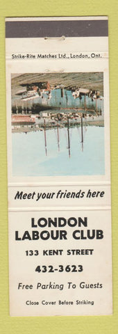 Matchbook Cover - London Labour Club ON