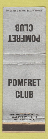 Matchbook Cover - Pomfret Club
