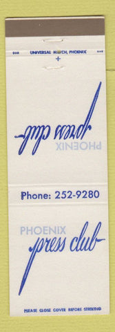 Matchbook Cover - Phoenix Press Club AZ