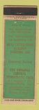 Matchbook Cover - Original Central Democratic Club Harrisburg PA WEAR