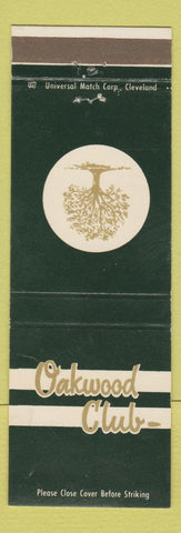 Matchbook Cover - Oakwood Club