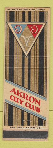 Matchbook Cover - Akron OH City Club WEAR